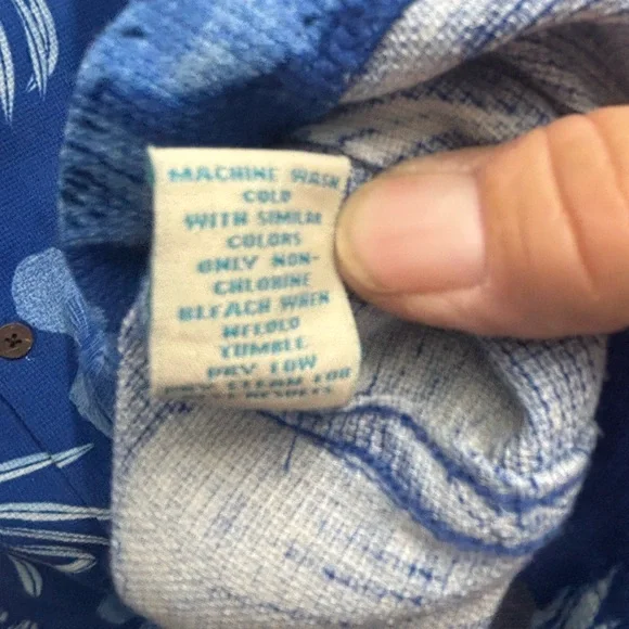 Caribbean‎ Silk Blend Shirt in Blue and White - Picture 5 of 7